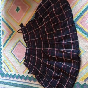 High waisted mini skirt